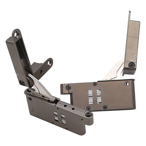 DAWOT 2 Pcs Hidden Door Hinges 105(3.7x2.44x0.47inch,Wooden Door Minimalist Hinge Silent Buffer Adjustable Hidden Hidden Wooden Door Hinge Heavy-Duty Hinged Glass Door (2 Hinges)