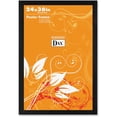 thumbnail image 1 of DAX Black Solid Wood Poster Frames with Plastic Window, Wide Profile, 24 x 36, 1 of 4
