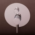 thumbnail image 1 of DAX Brass Concealed Round Shower Valve and Pressure Balance with Shutoff, Chrome, 1 of 4