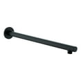 thumbnail image 1 of DAX Brass Round Shower Arm, 15", Matte Black, 1 of 2