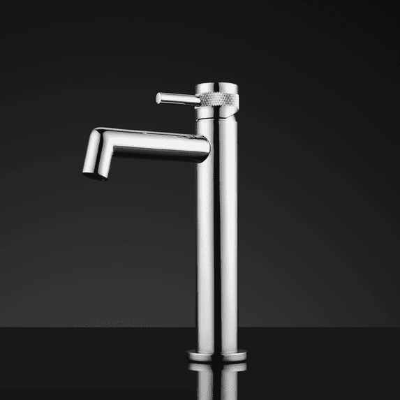 DAX Brass Single Handle Bathroom Faucet, Chrome
