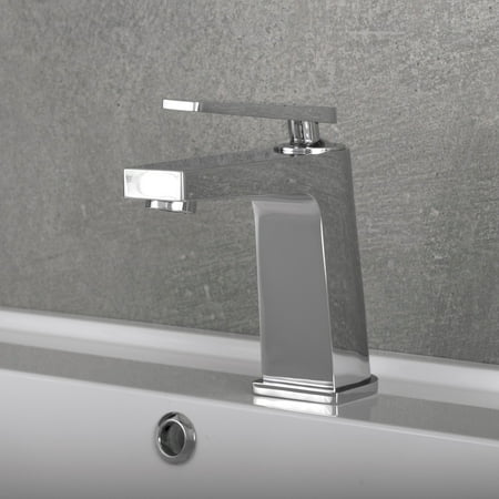 DAX Brass Single Handle Bathroom Faucet, Chrome