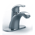 thumbnail image 1 of DAX Brass Single Handle Bathroom Faucet with 6" Deck Plate, Brushed Nickel, 1 of 2