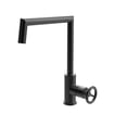 thumbnail image 1 of DAX Brass Single Handle Kitchen Faucet, Matte Black, 1 of 2