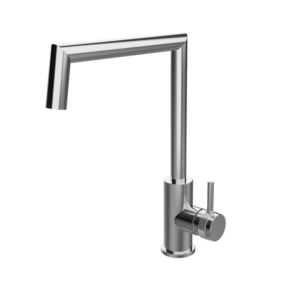 DAX Brass Single Handle Kitchen Faucet, Nickel