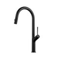 thumbnail image 1 of DAX Brass Single Handle Pull Out Kitchen Faucet, Matt Black, 1 of 3