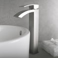 thumbnail image 1 of DAX Brass Single Handle Waterfall Vessel Basin Faucet, Brushed Nickel, 1 of 7