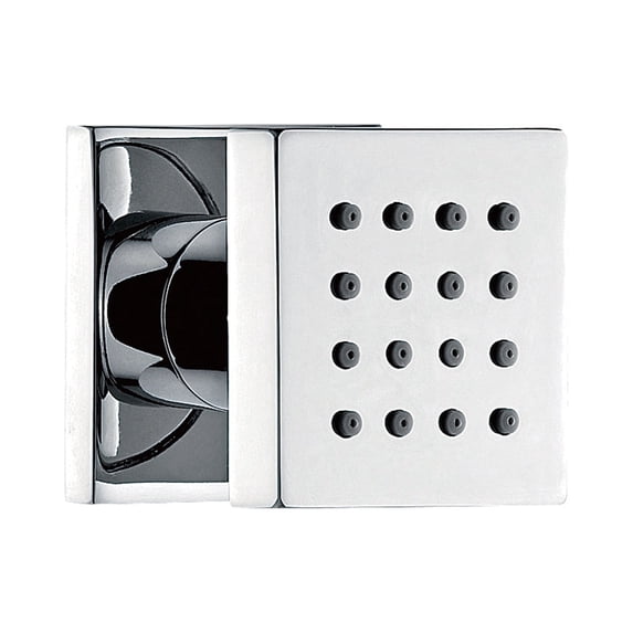 DAX Brass Square Body Jets, Brushed Nickel