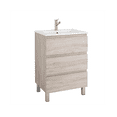 thumbnail image 1 of DAX Costa Engineered Wood Single Vanity Cabinet, 24", Pine, 1 of 3