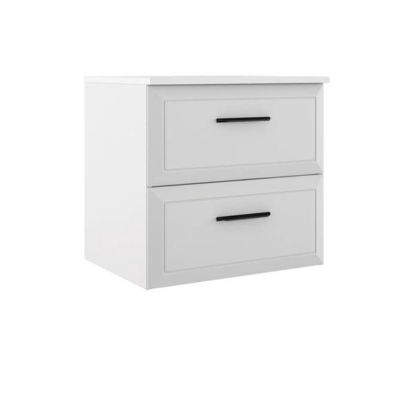 DAX Delta 24" Single Bathroom Vanity with Basin, White