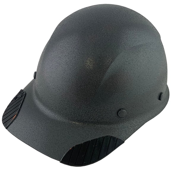 DAX Fiberglass Composite Hard Hat - Cap Style Textured Gunmetal Gray with Tote