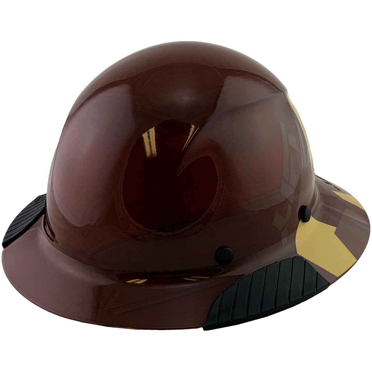 DAX Fiberglass Composite Hard Hat - Full Brim 5050 Desert Camo Natural Tan with Tote