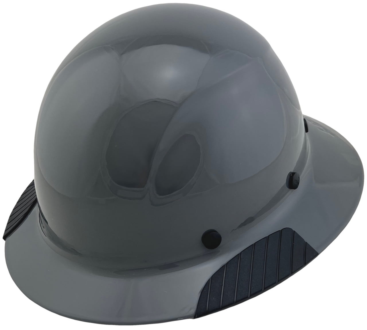 DAX Fiberglass Composite Hard Hat - Full Brim Medium Gray with Tote