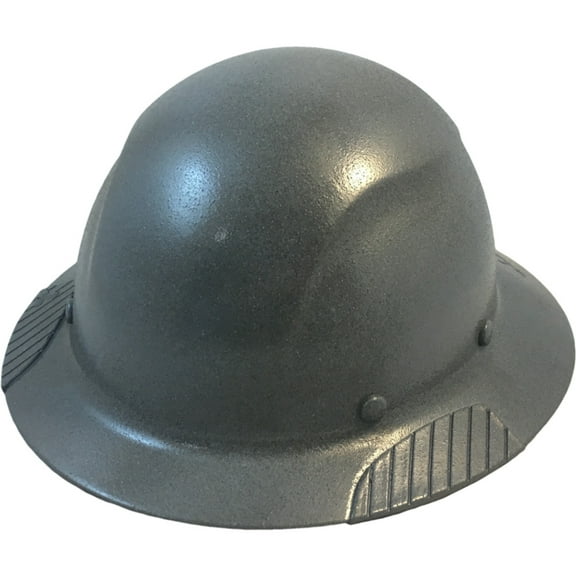 DAX Fiberglass Composite Hard Hat - Full Brim Textured Gunmetal Gray