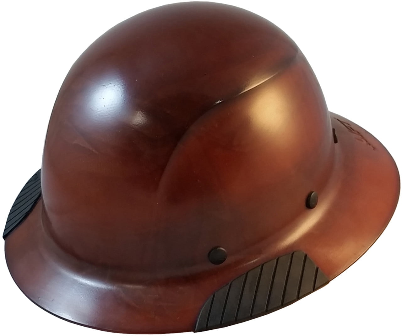 DAX Fiberglass Composite Hard Hat with Tote- Full Brim Natural Tan