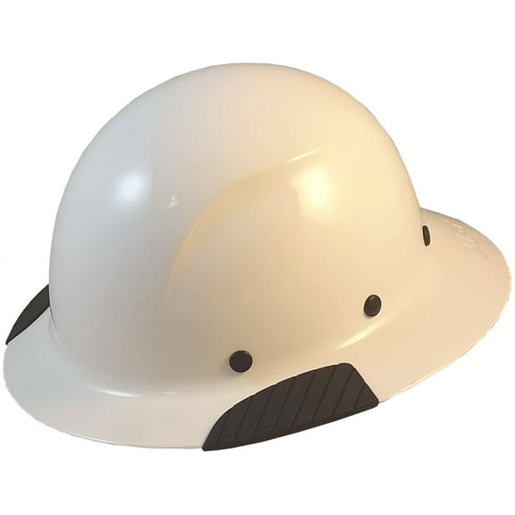 DAX Fiberglass Composite Hard Hat with Tote- Full Brim White