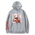 thumbnail image 1 of DAX Graphic Print Long Sleeve Pullover Unisex Hoodie Trendy Casual Streetwear,M,Grey, 1 of 6