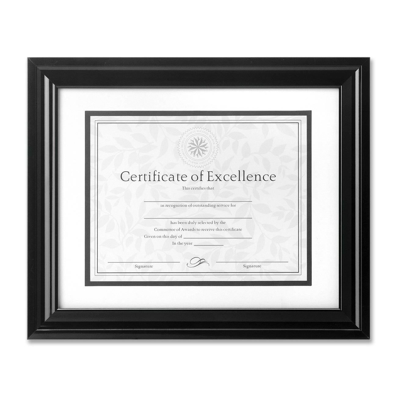 DAX High Gloss Frame, 8 1/2 x 11; 11 x 14, Black Frame