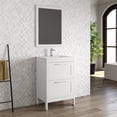 thumbnail image 1 of DAX Lakeside Engineered Wood and Porcelain Single Vanity with Onix Basin, 24", White, 1 of 3