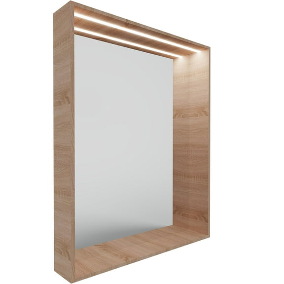 DAX Lineal 40" Wide Mirror LED Light, Oak