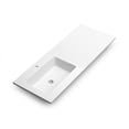 thumbnail image 1 of DAX Mara Solid Surface Basin with Left Single Bowl, 48", Matte White, 1 of 2