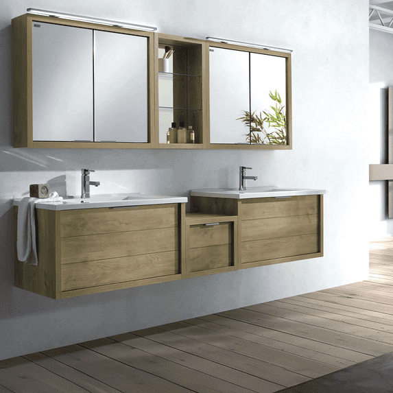 DAX Modena Vanity Cabinet with Toscana Basin, 32", Oak