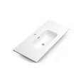 thumbnail image 1 of DAX Onix Ceramic Basin, 36", Glossy White, 1 of 2