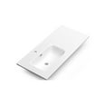 thumbnail image 1 of DAX Onix 36-Inch Glossy White Ceramic Left Basin, 1 of 3