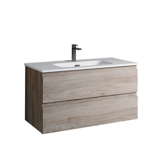 DAX Pasadena Engineered Wood Single Vanity Cabinet, 36", Pine