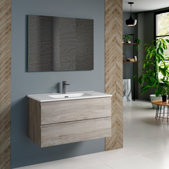 DAX Pasadena Single Vanity Cabinet 36 Inches Pine