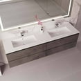 thumbnail image 1 of DAX INTERNATIONAL DAX Pasadena Vanity Cabinet 72 In Cement w/ Matt Toscana Basin, 1 of 3
