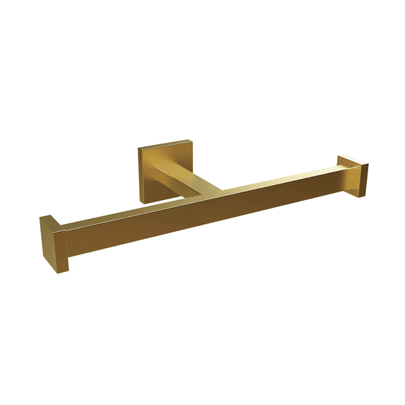 DAX Roma Double Towel Holder Brush Gold