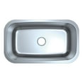 thumbnail image 1 of DAX Single Bowl Undermount Kitchen Sink - 30" x 18" - 18G - Stainless Steel, 1 of 4