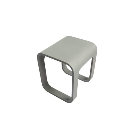 DAX Solid Surface Bathroom Stool - Matte Gray (DAX-ST-03-G)