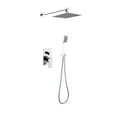 thumbnail image 1 of DAX Square Shower System with Hand Shower, Chrome, 1 of 4