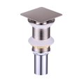 thumbnail image 1 of DAX Square Vanity Sink Pop up Drain without Overflow, 1 of 5