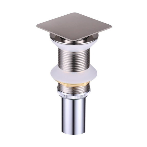 DAX Square Vanity Sink Pop up Drain without Overflow