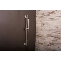 DAX Stainless Steel Hand Shower with Round Adjustable Slide Bar, Chrome