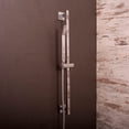 thumbnail image 1 of DAX Stainless Steel Hand Shower with Square Adjustable Slide Bar, Chrome, 1 of 4