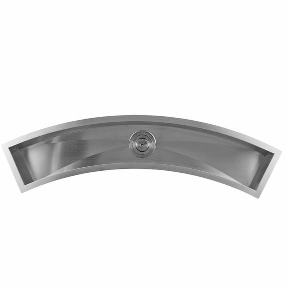 DAX Stainless Steel Handmade Bar Sink, Brushed Stainless Steel
