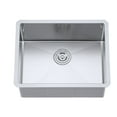 thumbnail image 1 of DAX Single Bowl Undermount Kitchen Sink - 23" x 18" - 18G - R10, Stainless Steel, No Accessories Included, 1 of 4