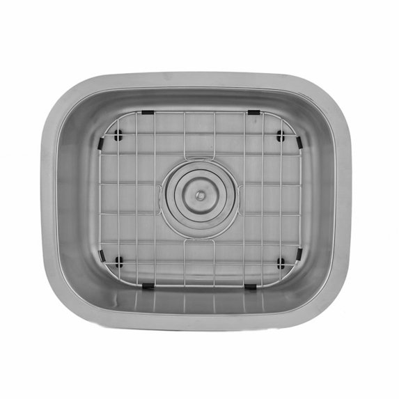 DAX Stainless Steel Single Bowl Undermount Kitchen Sink, Brushed Stainless Steel