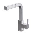 thumbnail image 1 of DAX Stainless Steel Single Handle Pull Down Kitchen Faucet, Nickel, 1 of 2