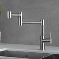 thumbnail image 1 of DAX Stainless Steel Sink Kitchen Faucet, Brushed Stainless Steel, 1 of 5