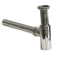 thumbnail image 1 of DAX Stainless Steel Sink P Trap, Chrome, 1 of 4