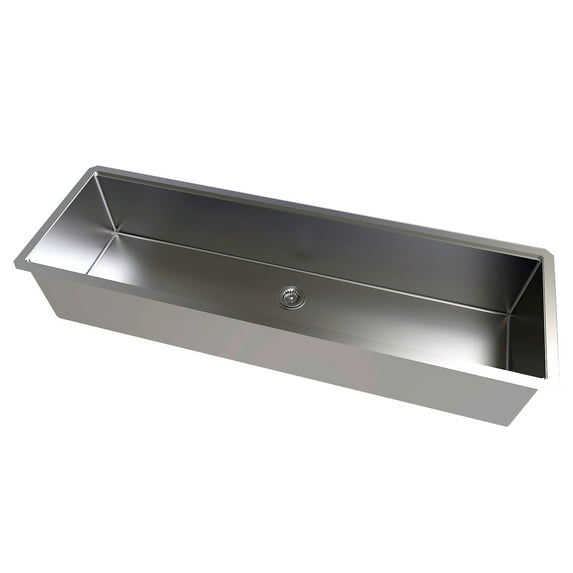 DAX Workstation Single Bowl Undermount Kitchen Sink - 59" x 18" - 18G - R10, Stainless Steel, Accessories Included