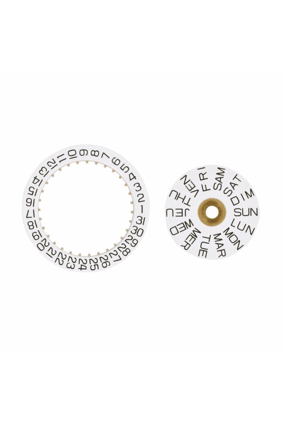 DAY DATE CALENDAR DISC FOR TUDOR MOVEMENT ETA 2836-2 2846 2878 TUDOR WHITE