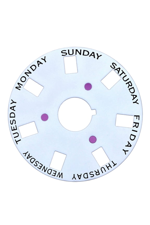 DAY DISC FOR ROLEX PRESIDENT 18038 18039 18046 18048 18049 MOVEMENT 3055 WHITE