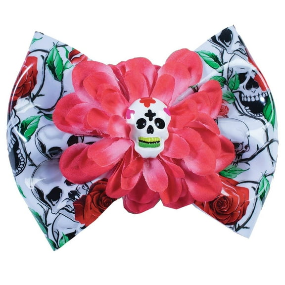 DAY OF THE DEAD-BOW HAIR CLIP