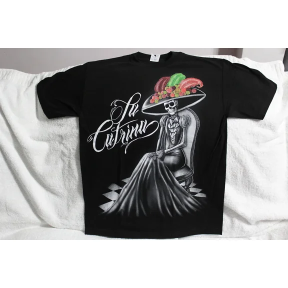 DAY OF THE DEAD DAPPER SKELETON LA CATRINA JOSE POSADA T-SHIRT